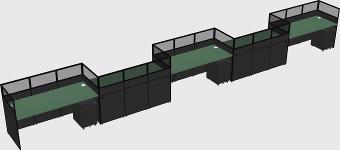 Rectangular cubicles