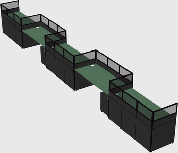 Rectangular cubicles