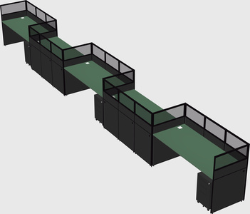 Rectangular cubicles