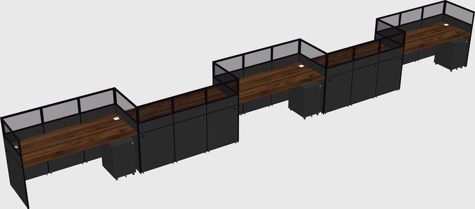 Rectangular cubicles