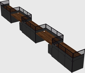 Rectangular cubicles
