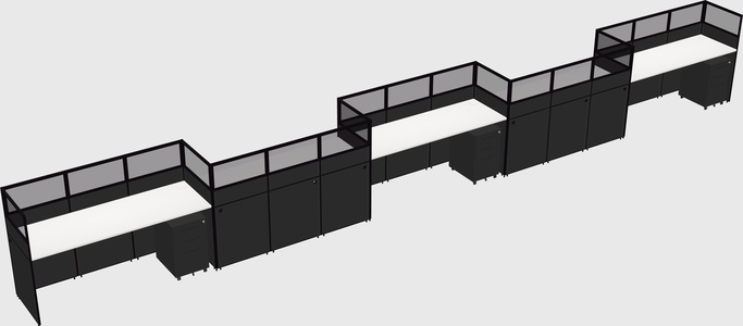 Rectangular cubicles