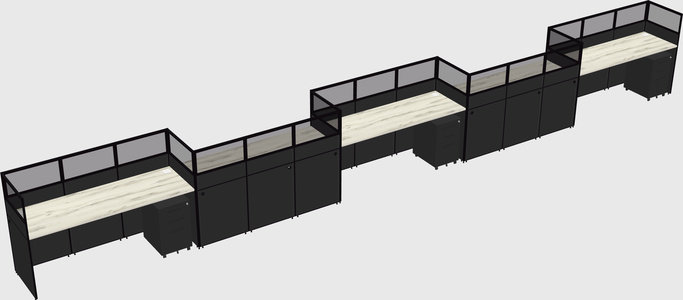 Rectangular cubicles