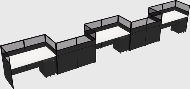 Rectangular cubicles