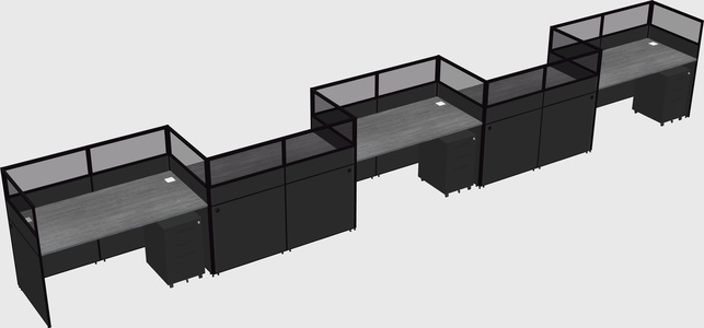 Rectangular cubicles