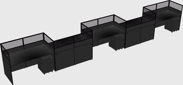Rectangular cubicles