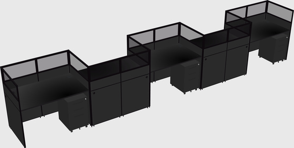 Rectangular cubicles