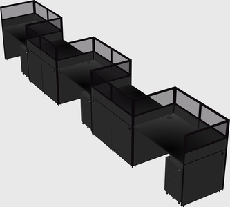 Rectangular cubicles
