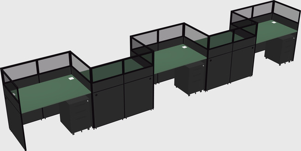 Rectangular cubicles