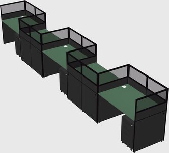 Rectangular cubicles
