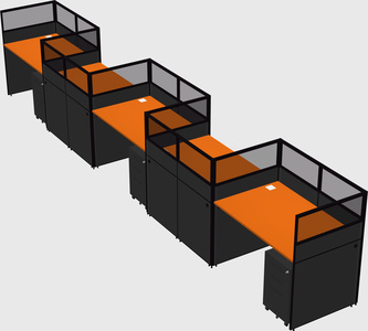 Rectangular cubicles