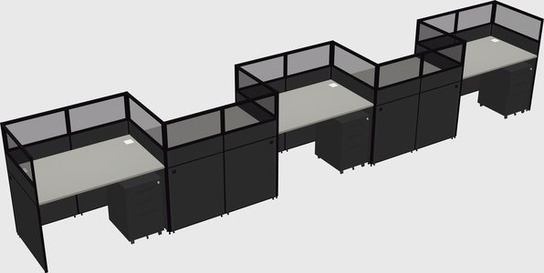Rectangular cubicles