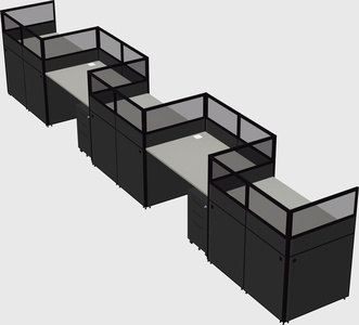Rectangular cubicles