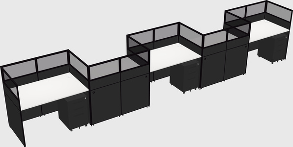 Rectangular cubicles