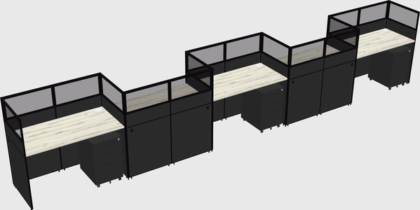 Rectangular cubicles