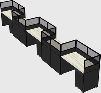 Rectangular cubicles