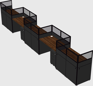 Rectangular cubicles