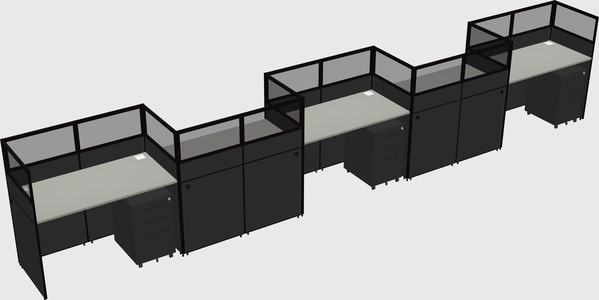 Rectangular cubicles