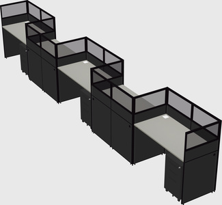 Rectangular cubicles