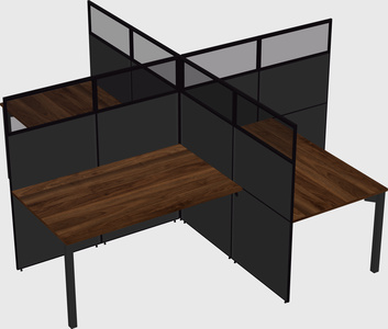 Quad office cubicles