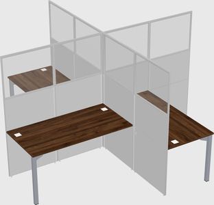 Quad office cubicles
