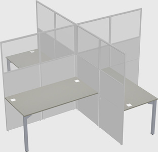 Quad office cubicles