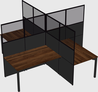 Quad office cubicles