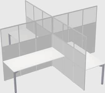 Quad office cubicles