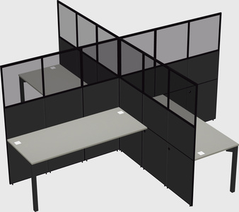 Quad office cubicles