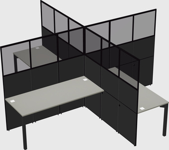 Quad office cubicles