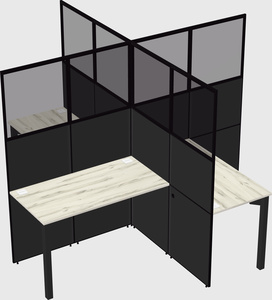 Quad office cubicles