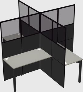 Quad office cubicles
