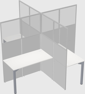 Quad office cubicles