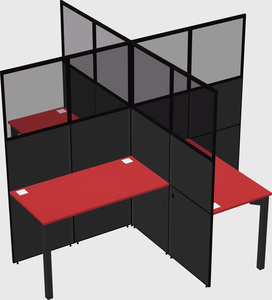 Quad office cubicles