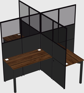 Quad office cubicles