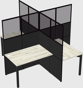 Quad office cubicles