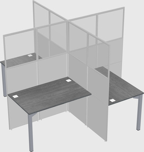 Quad office cubicles