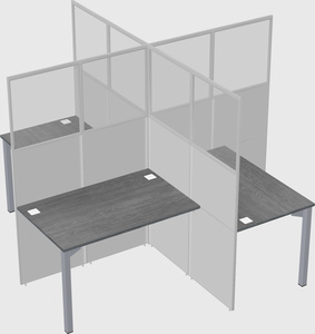 Quad office cubicles