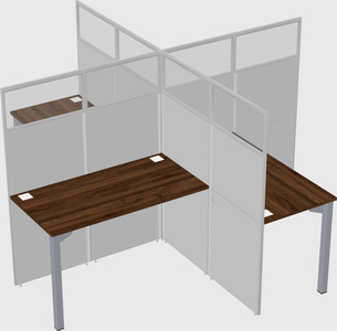 Quad office cubicles