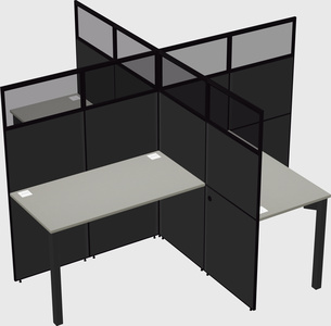Quad office cubicles