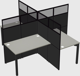 Quad office cubicles