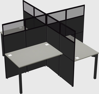 Quad office cubicles