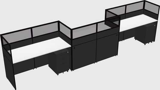 Rectangular cubicles