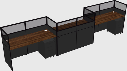 Rectangular cubicles