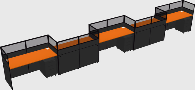 Rectangular cubicles