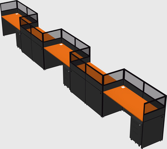 Rectangular cubicles