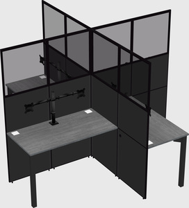 Quad office cubicles
