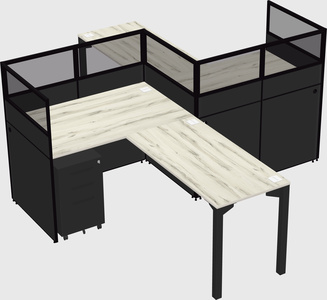 L-shape cubicles
