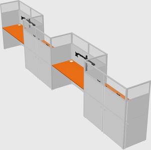 Rectangular cubicles