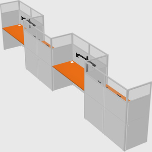 Rectangular cubicles